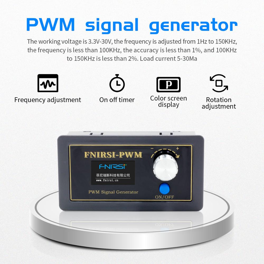 FNIRSI-PWM Signaal Generator 1-Kanaal 1Hz-150 Khz Pwm Pulse Frequency Duty Cycle Verstelbare Module Lcd Display