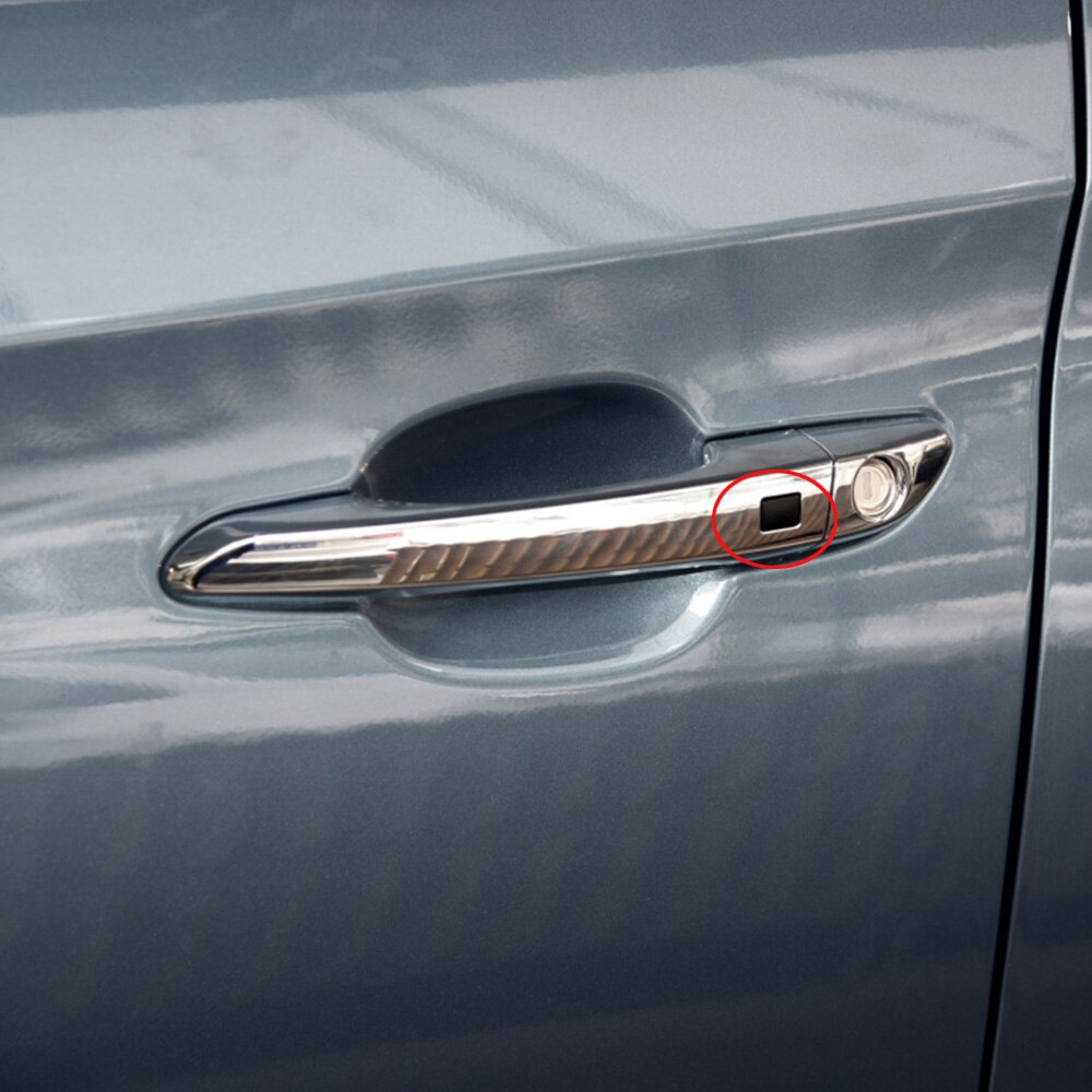 2 stk hoveddør krom udvendigt dørhåndtag lille knapkontakt til hyundai tucson 82651 d 3710 82661 d 3710