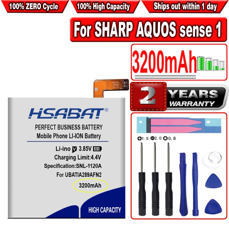 Hsabat 3200Mah UBATIA289AFN2 Batterij Voor Sharp Aquos Gevoel 1ICP5/63/62