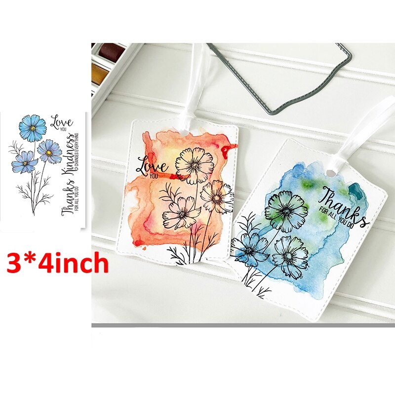 3*4/4*6 tommers klare stempler hilsen ord varme følelser kjærlighet hjerte hus glad på reise kalender blomster  #13: 11
