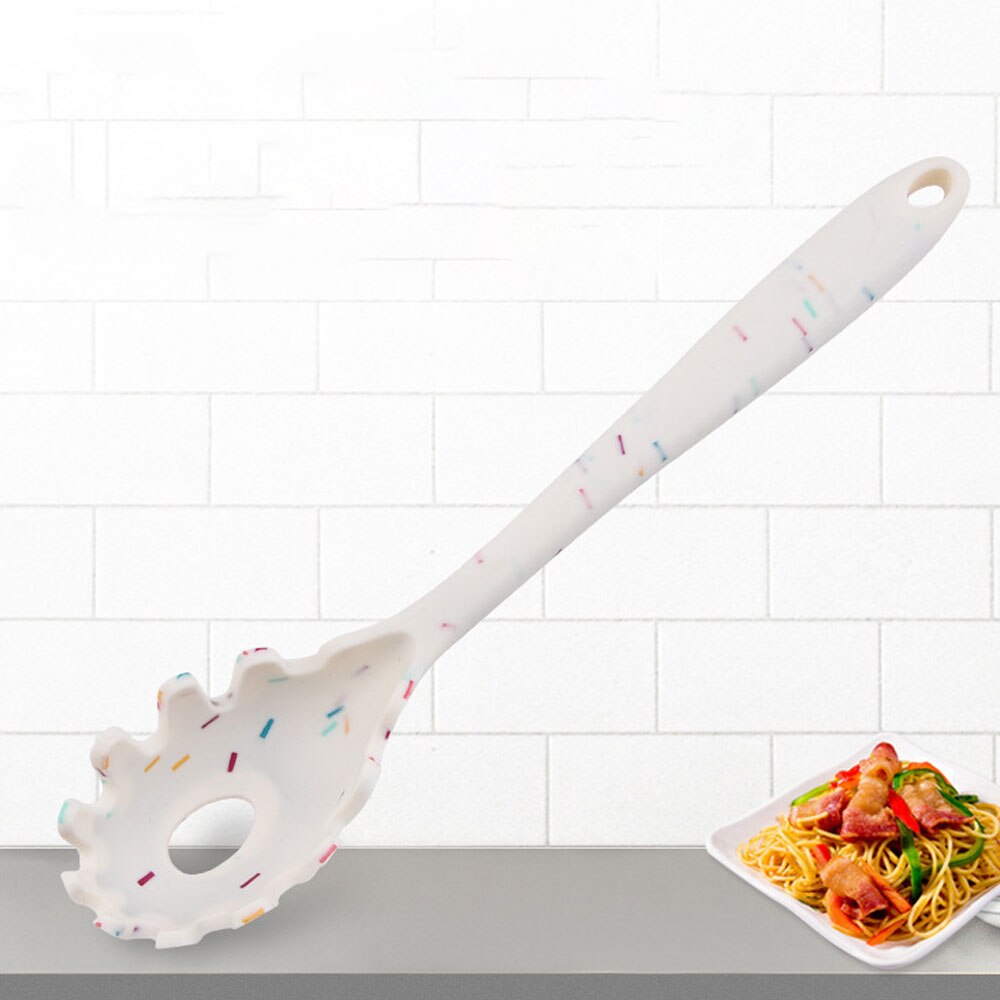 Siliconen Pasta Hollow Scoop Spaghetti Lepel Vergiet Hittebestendig Noedels Afvoer Keuken Tool Servies Accessoires