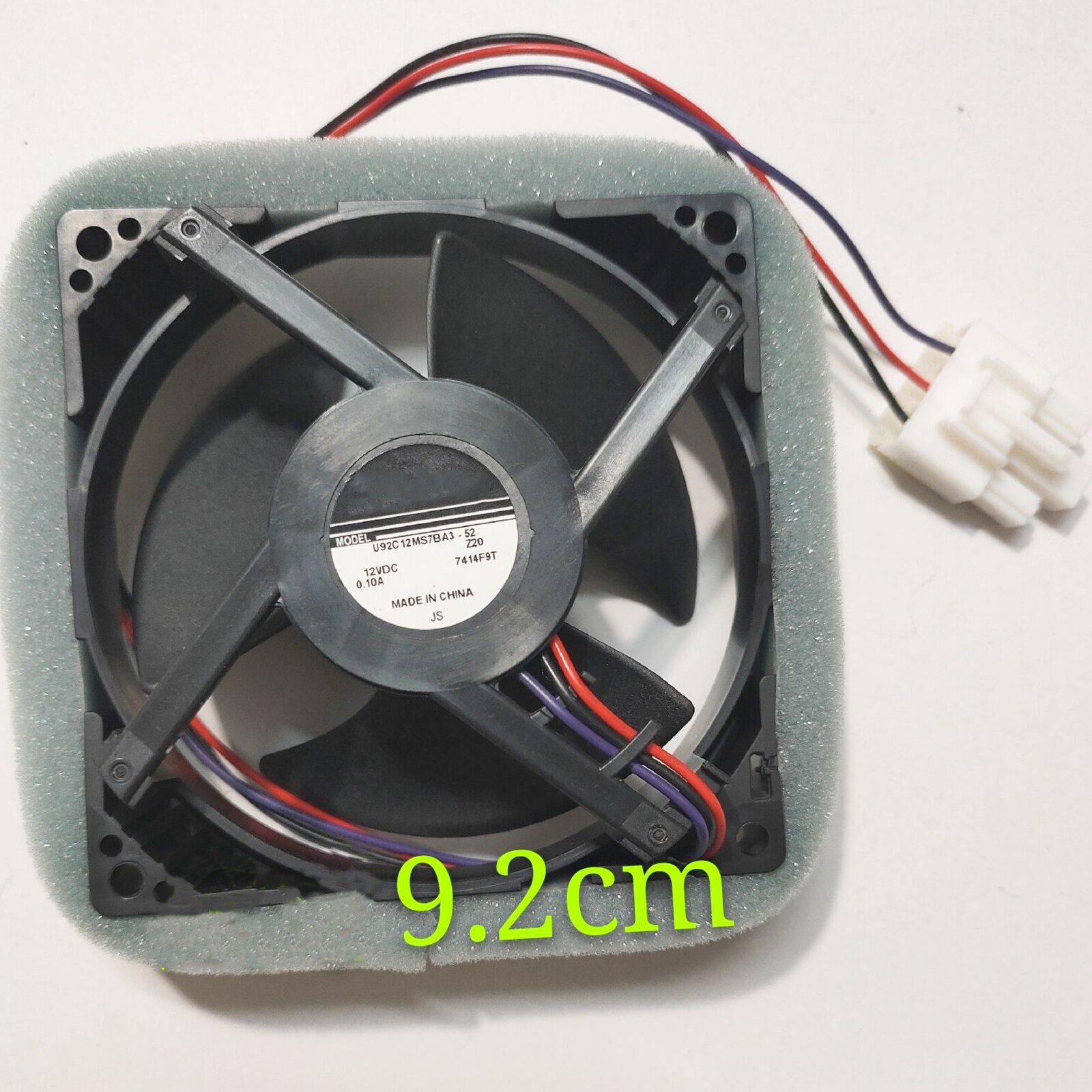Replacement Refrigerator Fan U92C12MS7BA3-52 9CM Freezing Fan for Fridge Freezer Fan Repair Parts