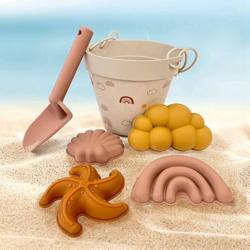 Bambini Beach giocattoli per bambini strumento di sabbia per scavare l&#39;estate in Silicone con pala gioco d&#39;acqua gioca Set di giocattoli all&#39;aperto