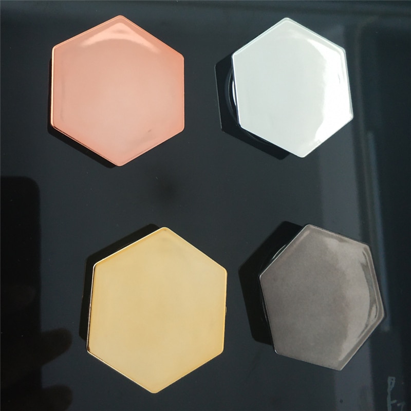 1 stuk hexagon gegalvaniseerd materiaal mobiele telefoon opvouwbare stretch airbag beugel vinger ring telefoonhouder ballon ondersteuning