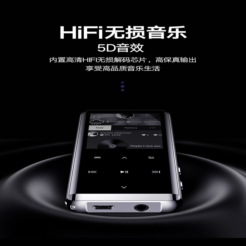 MP3/MP4/MP5/Mp6, nova JNN M13 bluetooth lossless hd tela colorida fidelidade música walkman player estilo