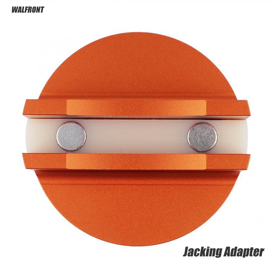 Aluminum Grooved Magnetic Pad ing Rail Adapter Auto Lifting Repair Tools Kit Orange ing Adapter