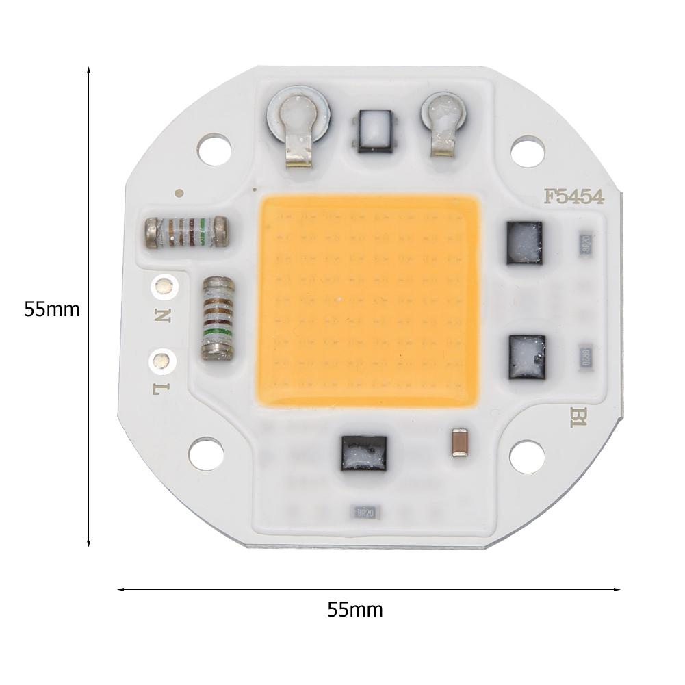 COB LED Lamp Chip AC220V LED Bulb Flood Light Chip High Power 20W DIY Floodlight Weight About 15g ApplicableVoltage Ac220v: F