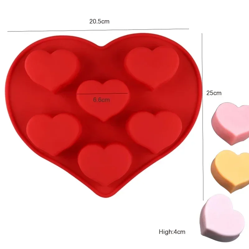 Stampo in silicone a forma di cuore per teglia da forno Pasticceria caramella sbarra Stampo per cioccolato Regalo di nozze fai da te Stampi in resina epossidica Fornitura da cucina: Beige