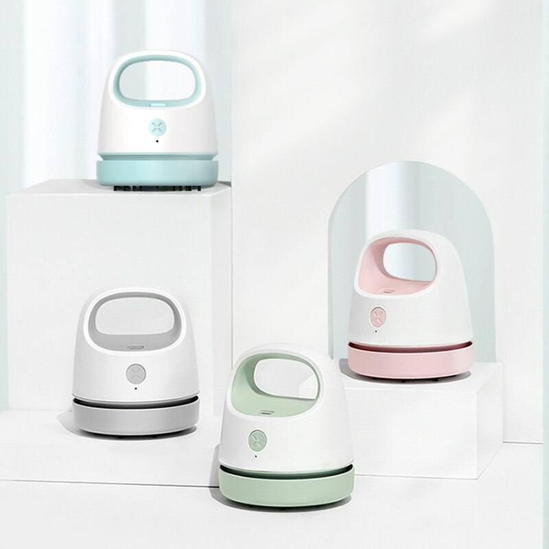 Portable Electric Desk Vacuum Cleaner Home, Office Desktop Cleaner Dust Collector for Notebook Computer Keyboard