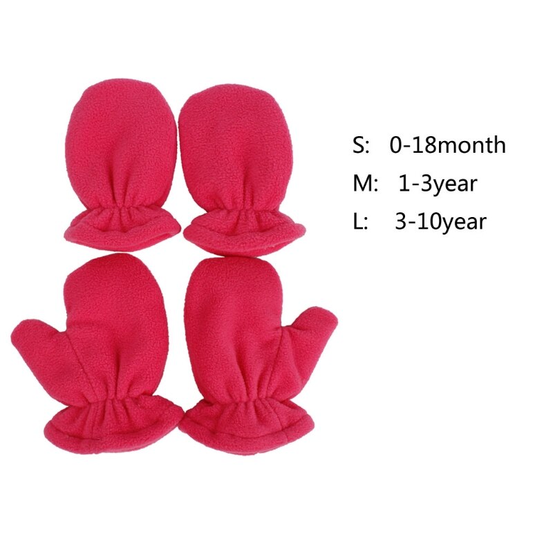 Baby Handschuhe Winter Warme Plus Samt Handschuhe freundlicher freundlicher Gefüttert Vlies Handschuhe D0LA