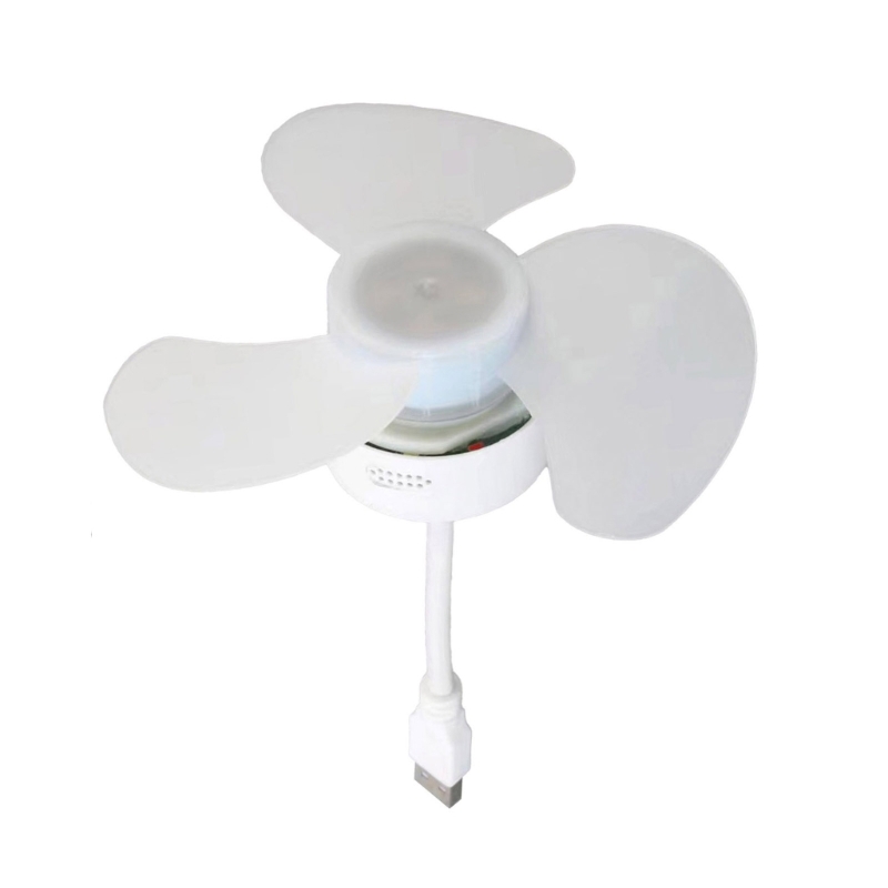 Liten usb-fläkt, tyst resefläkt, justerbar usb-kylfläkt för kontor, camping och utomhusbruk: Svart