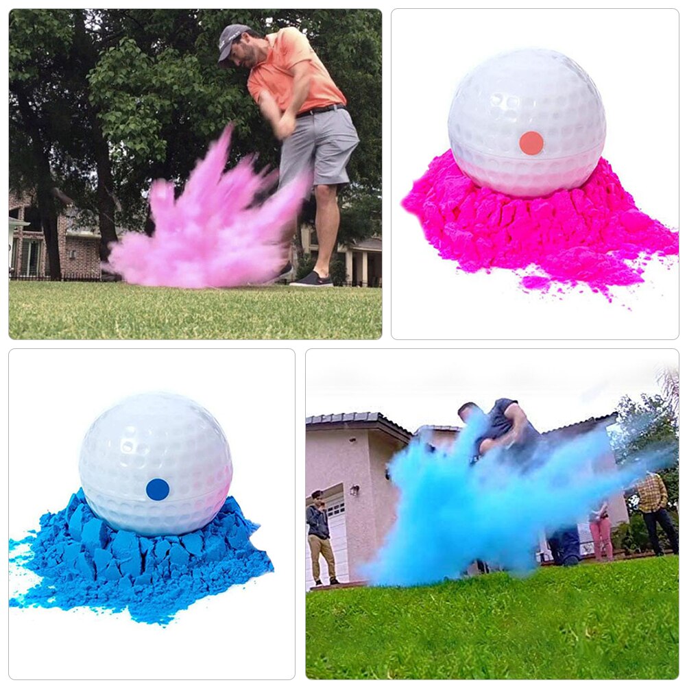 2Pcs Birthday Party Gender Reveal Powder Balls Banquet Smoke Powder Bombs