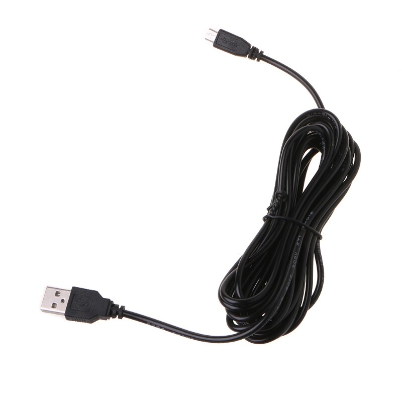 1 pc 3.5m bil kamera dvr strømkabel oplader adapter til dash cam udgang 5v/2a mini micro usb