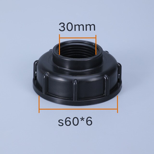 S60*6 IBC tank adapter plastic Garden Tap Valve Irrigation Connector water tank fittings: 5