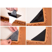 4 Pieces of Silicone Carpet Patch Durable and Stable Carpet Carpet Anti-slip Cushion Humidifier