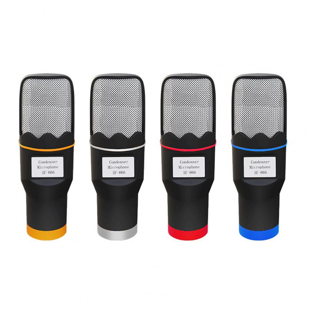 sf666 Handheld Microphone Newest Universal Noise Reduction Portable Condenser Mic with Tripod for Computer Home Meeting