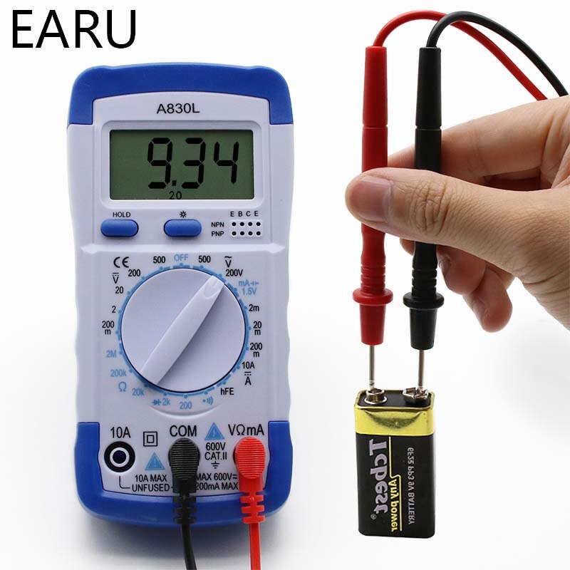 A830L LCD Digitale Multimeter DC AC Voltage Diode Freguency Multitester Volt Tester Test Stroom Voltmeter Ampèremeter Amper Gauge