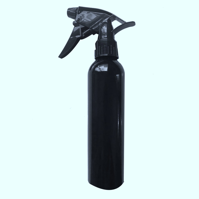 300ml tomma metallflaskor i aluminium med svart fin dimspray för kroppsavbildning: Default Title