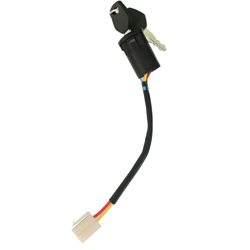 Elektrische Auto Oplaadinterface Voor Kinderen, Motordraad Voor Speelgoedauto Met Dubbele Aandrijving, Batterijlaadclip Met Sleutelcontactschakelaar: WHITE
