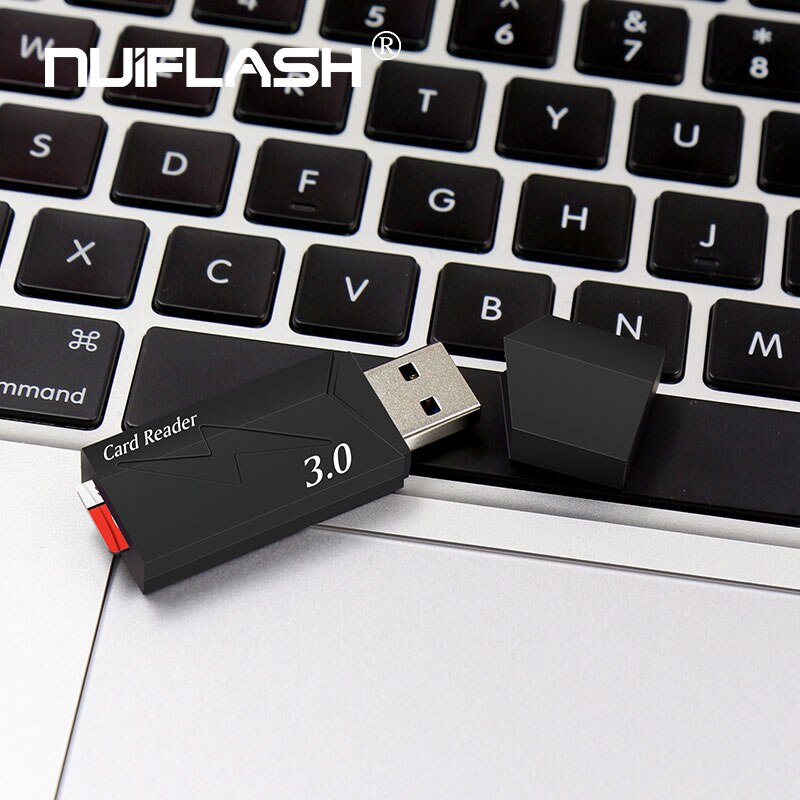 Cooler schwarzer usb 3.0 multi-smart-speicherkartenleser mini-kartenleser für microsd-karten an computer und laptop