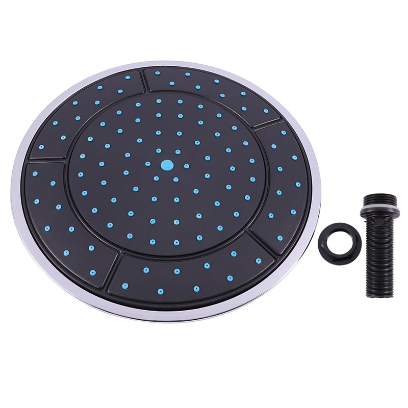 1 sztuk 25Cm z tworzywa sztucznego okrągły kształt opady deszczu zasilany energią słoneczną prysznic deszczownica dachu głowica prysznicowa dysza akcesoria kabinowe