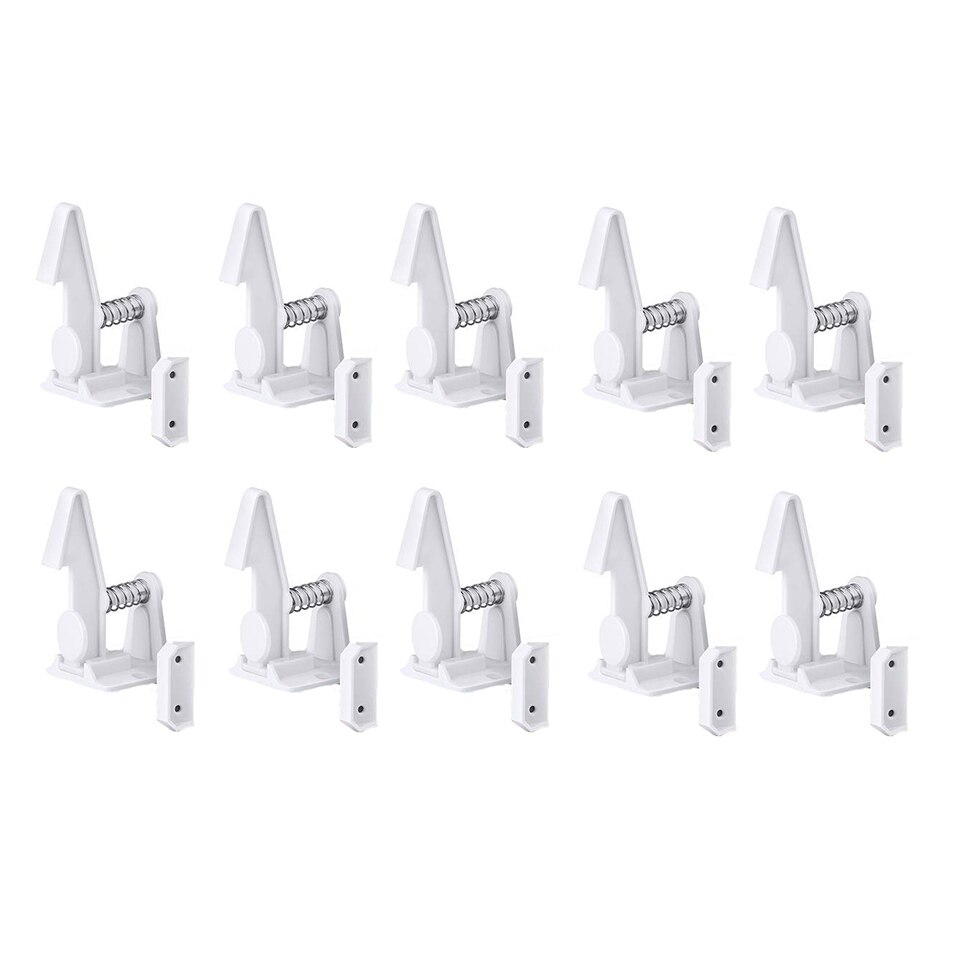 Tusunny 10/20 Pcs Baby Bescherming Baby Veiligheid Kast Deurslot Voor Kids Safety Lock Ladeblokkering: 3M white 10PCS