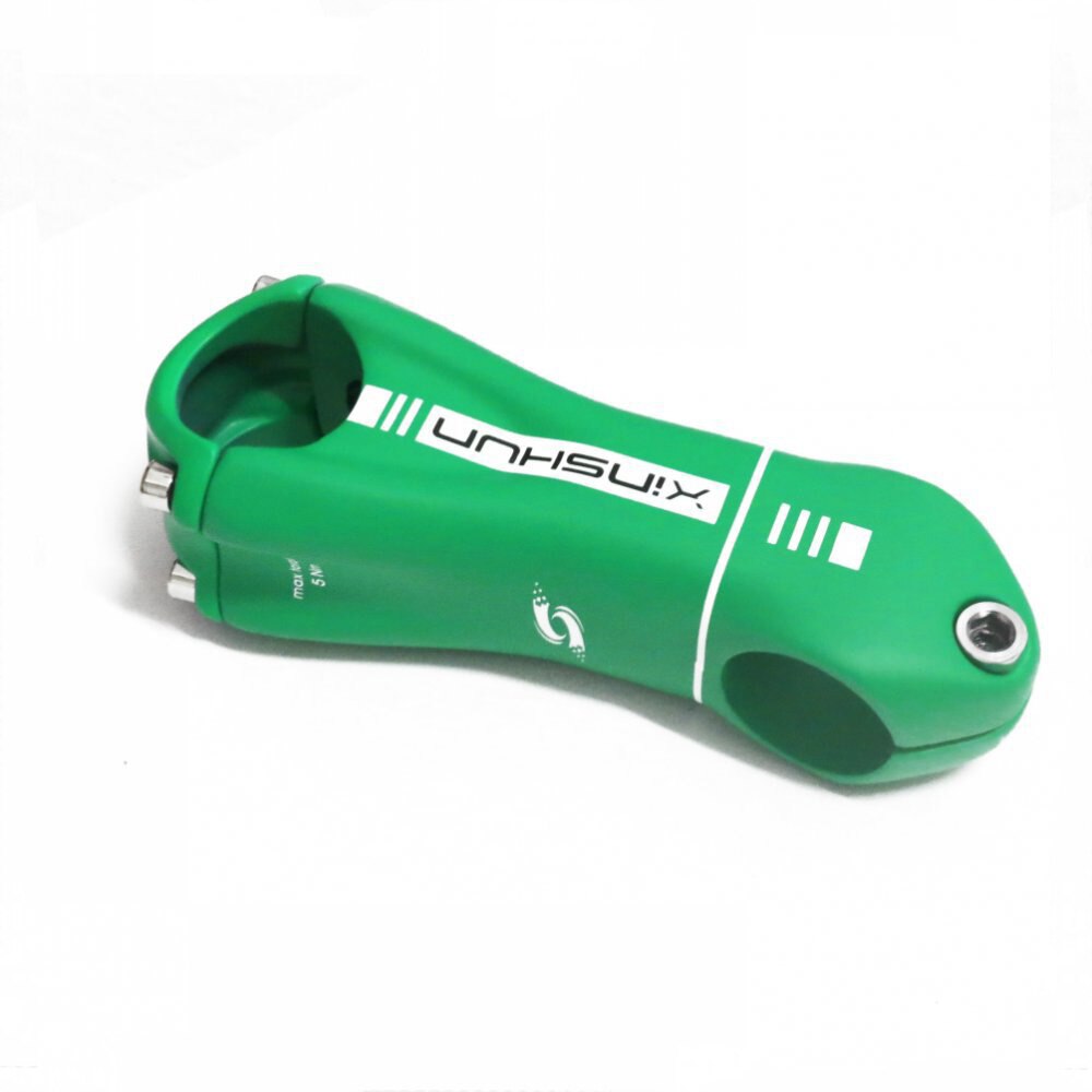 3 Color Carbon Stem 80mm 90mm 100mm 110mm 120mm Length 28.6mm*31.8mm Size Top NGT Handlebar Stem Factory OEM: green 110mm