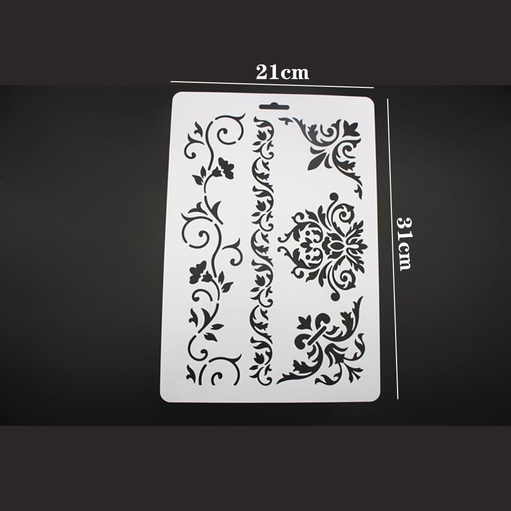 Plantillas de para pintar Paredes, álbum de recortes, papel en relieve, decoración de álbum de dibujo, nuevas: Vine Flower