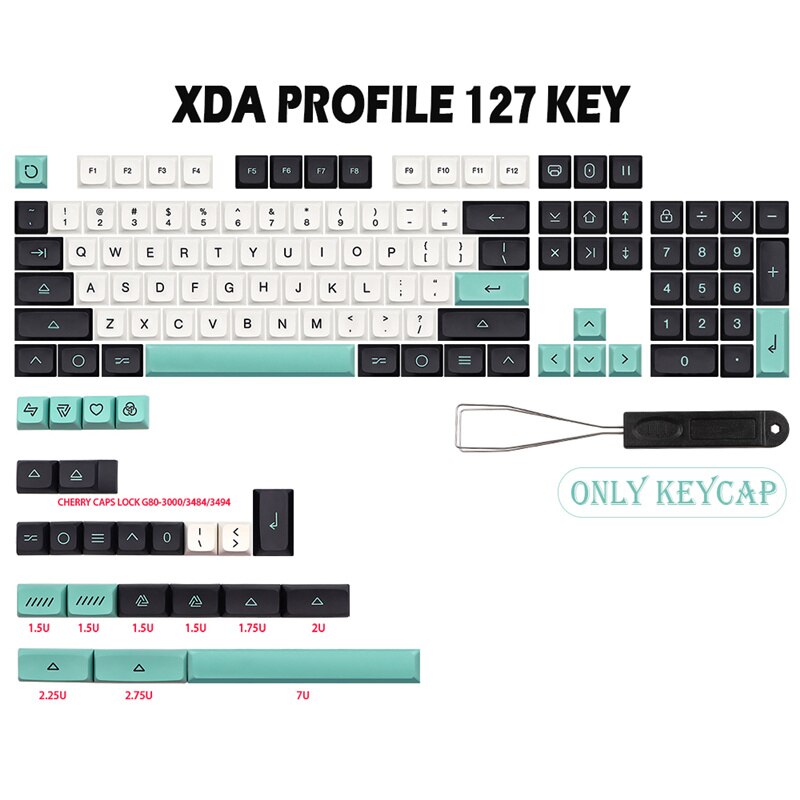 108Pcs Geen Letters Key Cap Set Pbt Lichtdicht Key... - Vicedeal