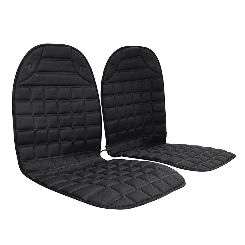 2pc In 1 Fast Heated Adjustable Black/Grey/Blue/Red/Coffee Car Electric Heated Seat Car Styling Winter Pads Cushions Auto Covers