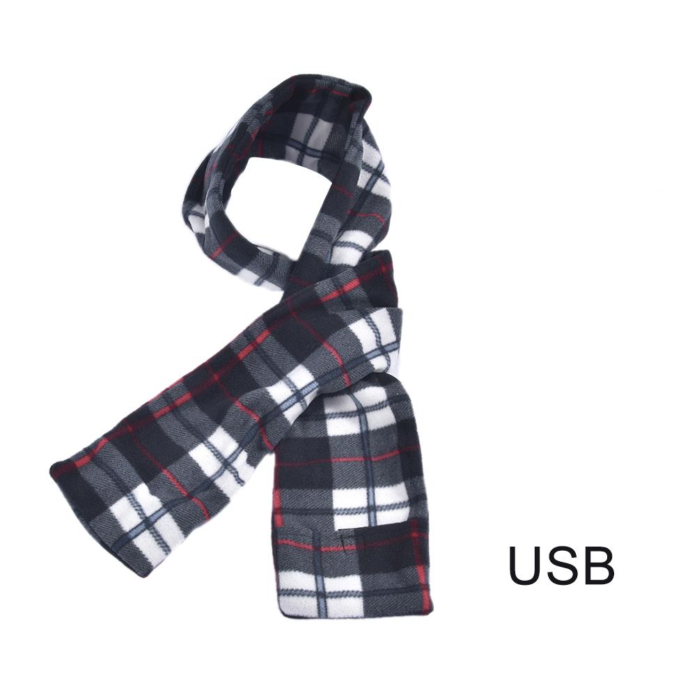 Al aire libre 150cm bufanda térmica Unisex calentador para esquí cuello de calor cubierta con batería motocicleta ciclismo deportes hombres mujeres suave: Heating Scarf