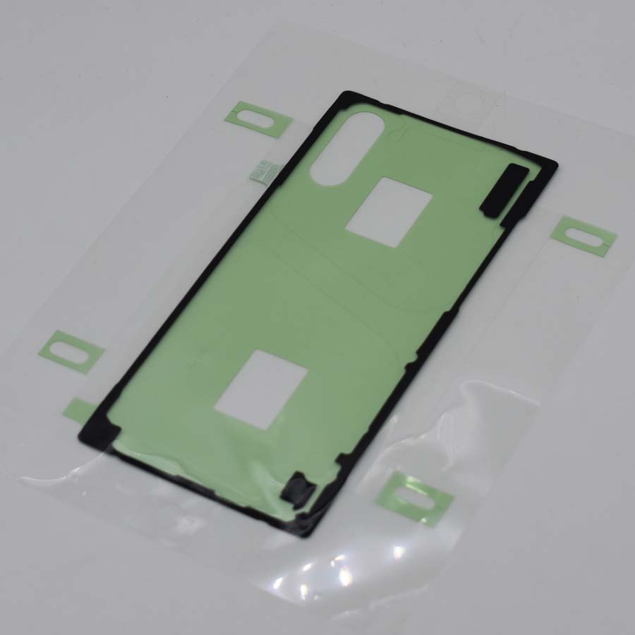 20 teile/los Original Hinten Zurück Abdeckung Batterie Tür Anhaftender Aufkleber kleber Für Samsung Galaxis Hinweis 10 Hinweis10 Plus n975