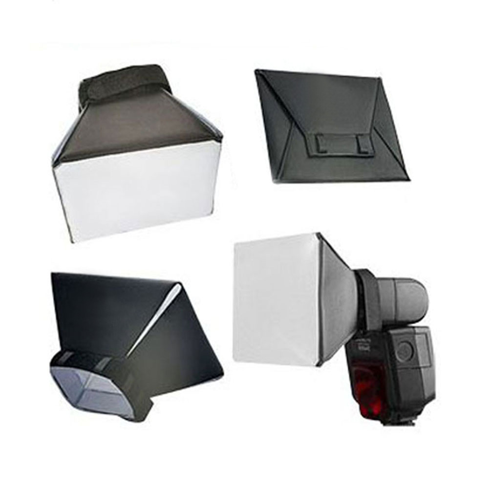 Draagbare Omni Bounce Softbox Kit Fotografie Flash Diffuser voor Canon Pentax DSLR Speedlite Flash