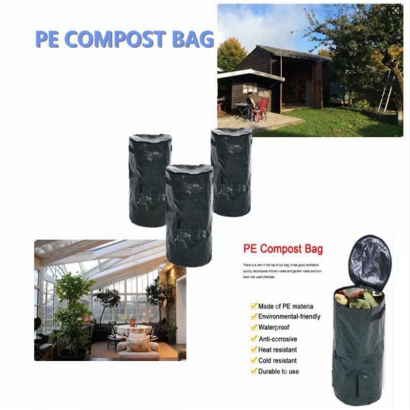 Organic compost bag fruit kitchen waste fermentation waste collector storage disposal composting machine garden trash can