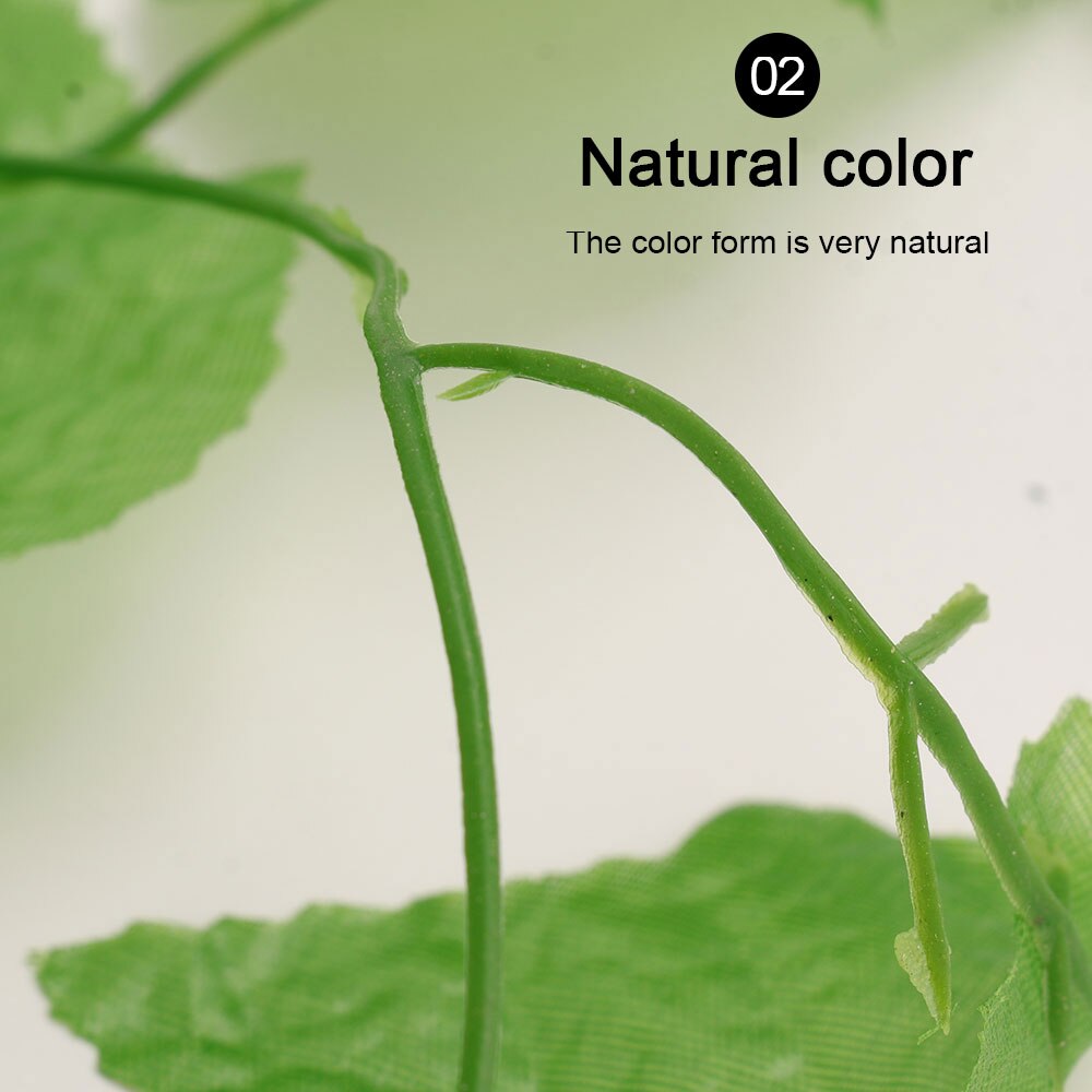 Artificial Grape Green Leaf Artificial Plants Creeper Wall Hanging Rattan String Party For Home Decor Artificial Plants