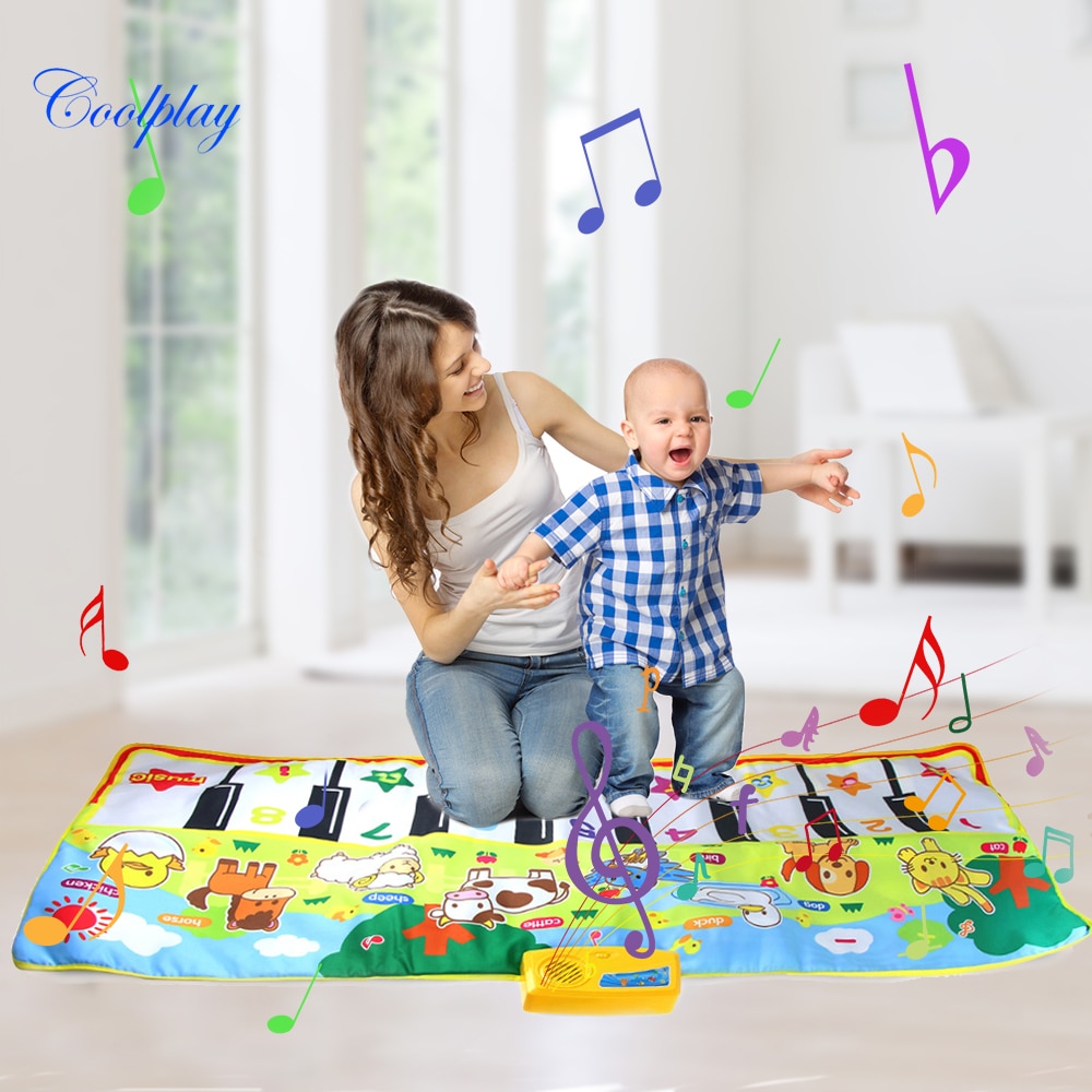 8 Styles Musical Mat with Animal Voice Baby Piano Playing Carpet Music Game Instrument Toys Early Educational Toys for Kids