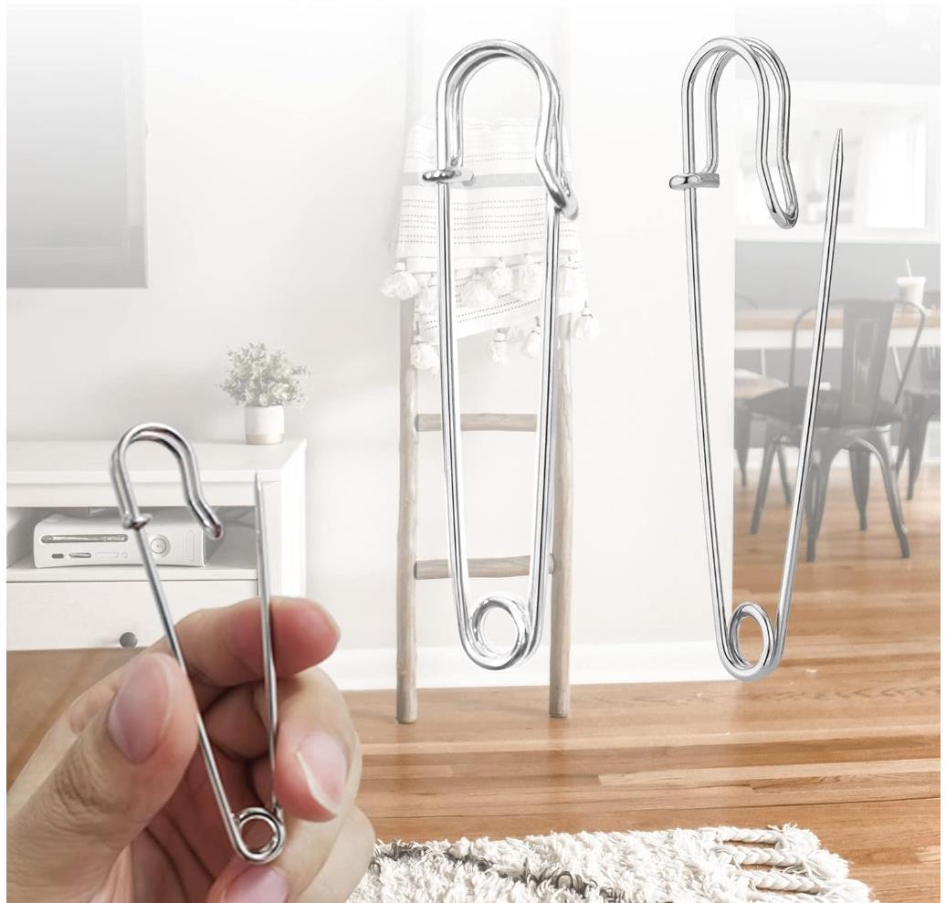 5/10/20 Pz Spille da balia 7.5 cm Grande spilla da balia Perni da balia resistenti per vestiti Coperte di tela in pelle Artigianato Gonne Forno