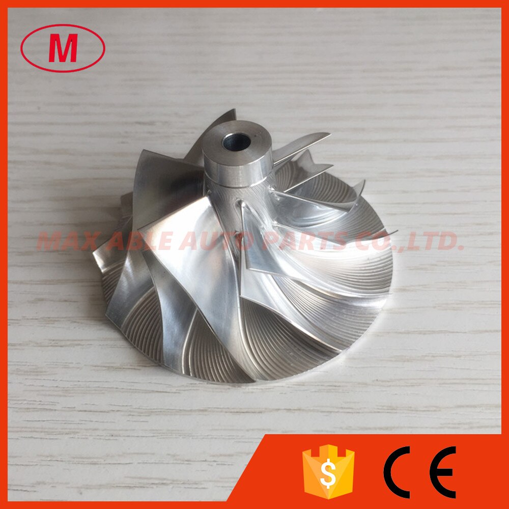 RHB5 6 + 6 blades 45.50/65.00mm turbo Billet/aluminium 2024/frezen compressor wiel voor VF10 Upgrade