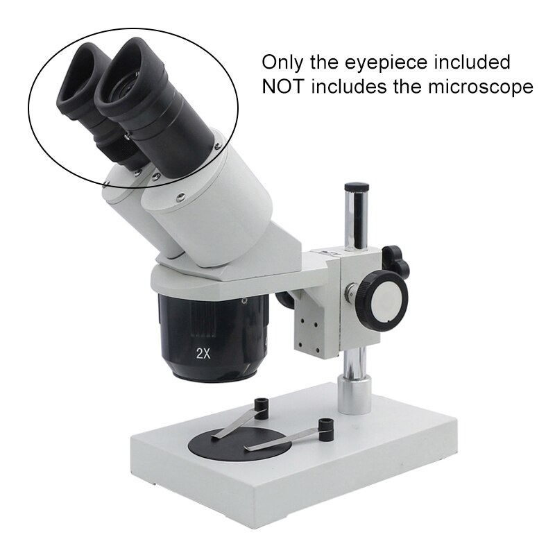 WF10X Wide Field Eyepiece Optical Lens for Stereo Microscope 10X WF10X/20 Field of View 20mm with or without Cross Reticle