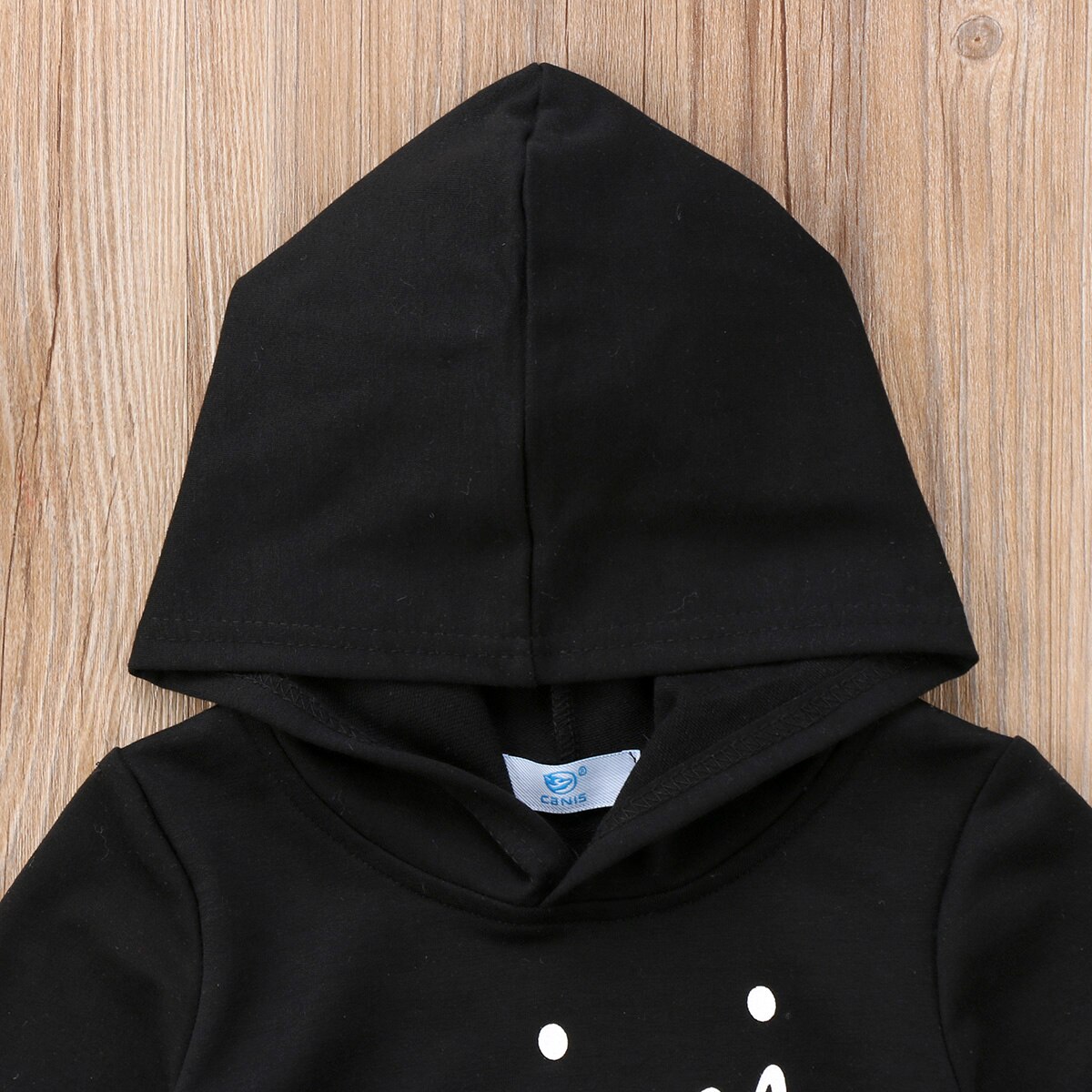 Toddler barn mini boss huvkläder nyfödd pojke flicka tröja hoodie topp kostym outfit 1-6t