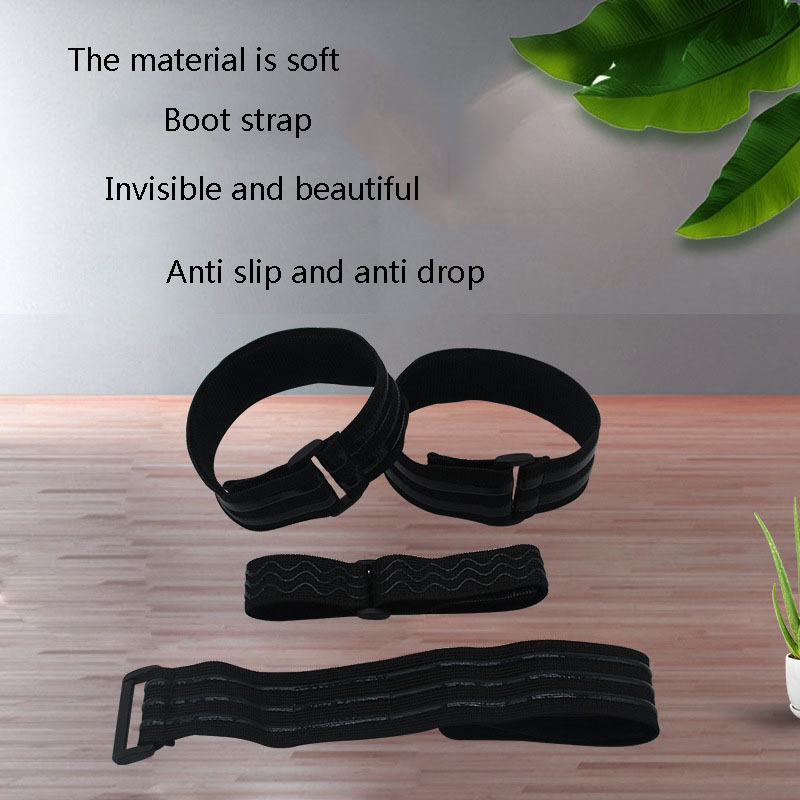 Correa antideslizante para botas, correa de fijación para zapatos, accesorios anticaída, cinta adhesiva ajustable en el interior, cordón elástico