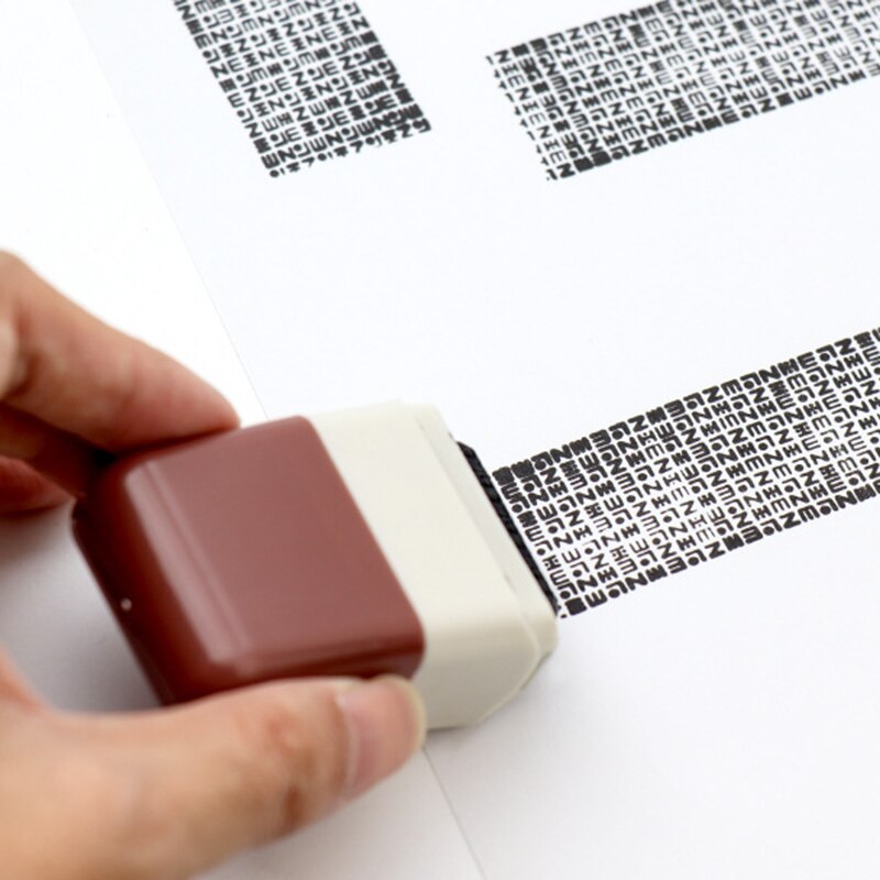 Roller Identity Theft Protection Stamp for Guarding Your ID Privacy Confidential Data YU-Home
