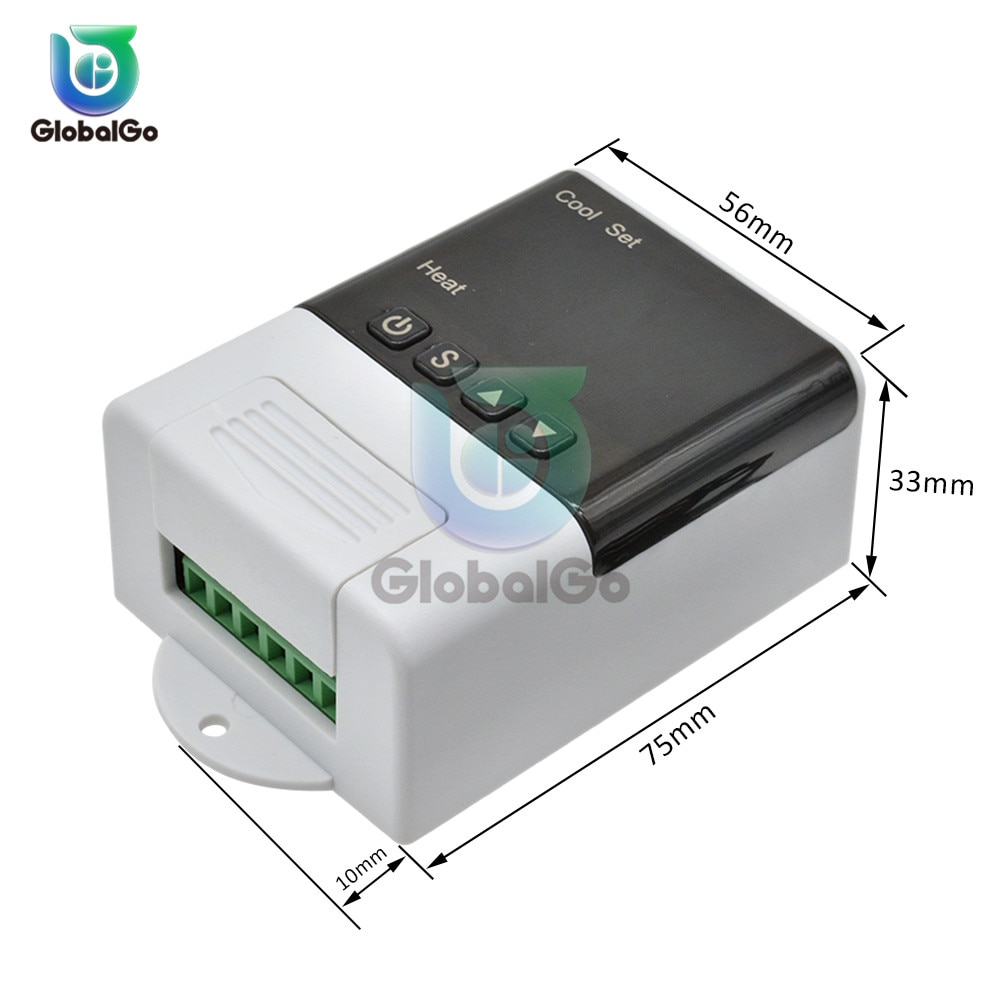 DTC-1200 LED régulateur de température numérique Thermostat thermomètre maison intelligente système de contrôle de température chauffage de refroidissement