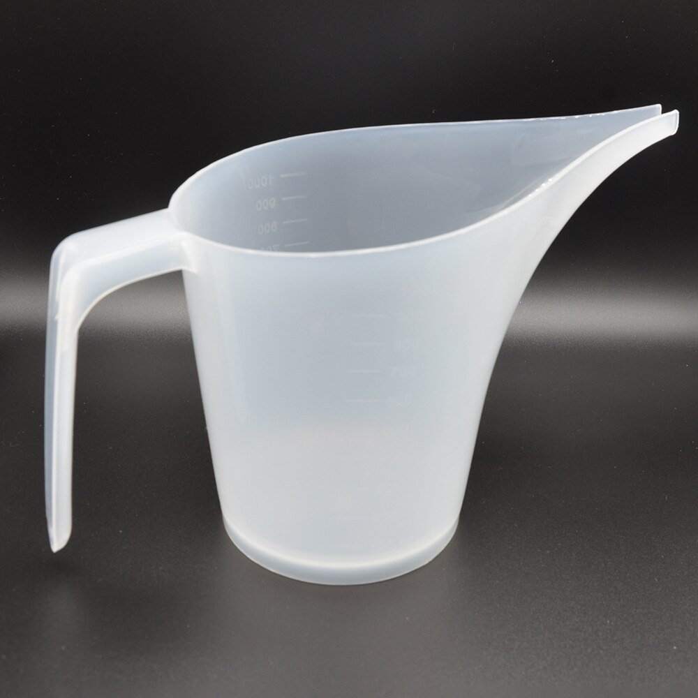 1000ml Tip Mouth Plastic Measuring Cup Clear Scale Show Liquid Measure Jug Kitchen Baking Hotel Bar Measure Container Device