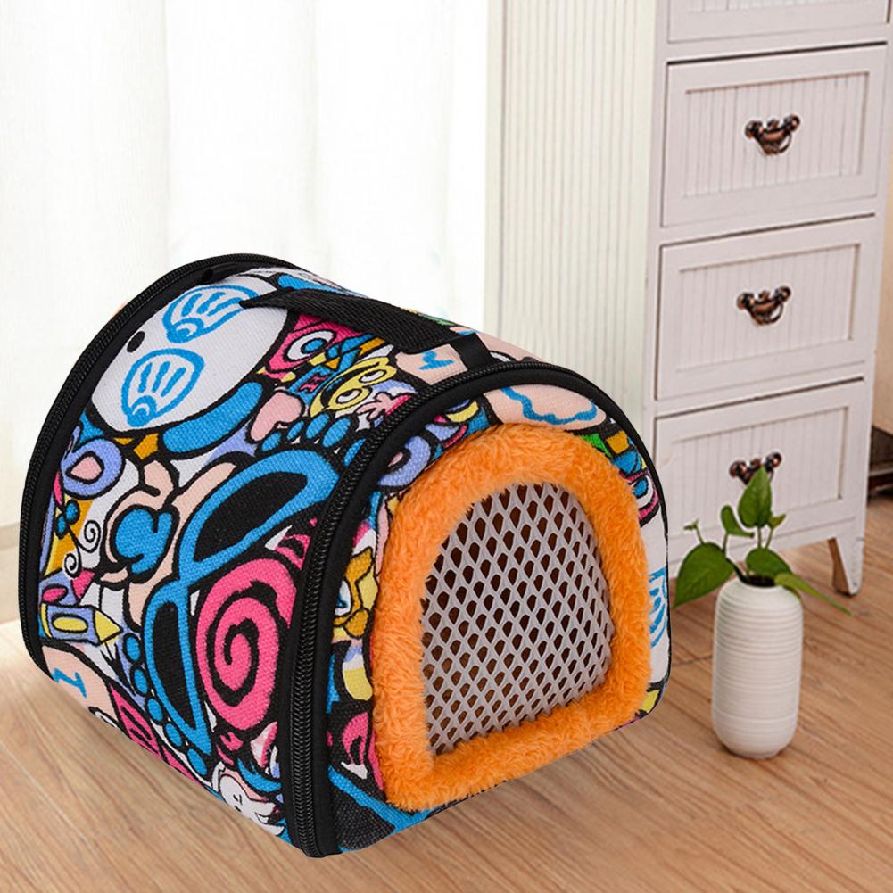 Small Animal Carrier Portable Hedgehog Travel Bag Bed House Keep Warm Ultralight Rabbit Hamster Outdoor Pet Travel Bag