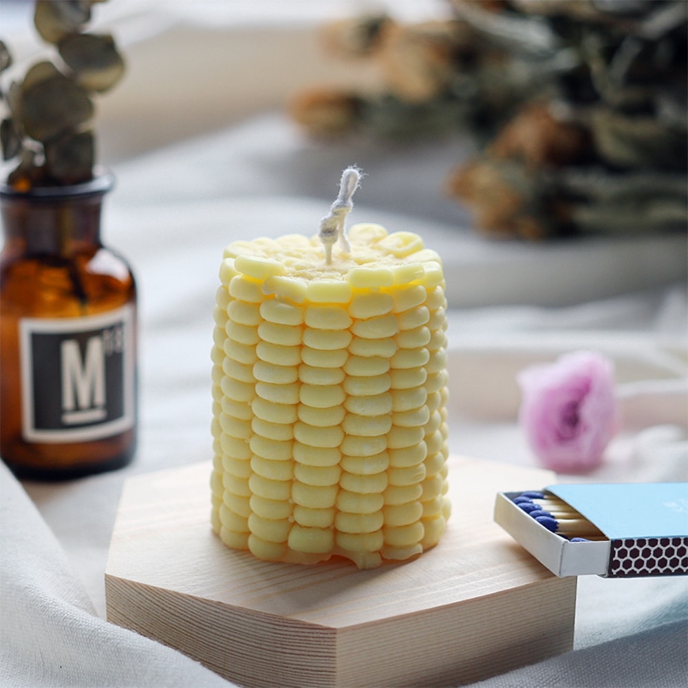 SJ 3d candle molds Silicone candle Aromatherapy Diy corn shapes Fondant Handmade Craft Saop Maker