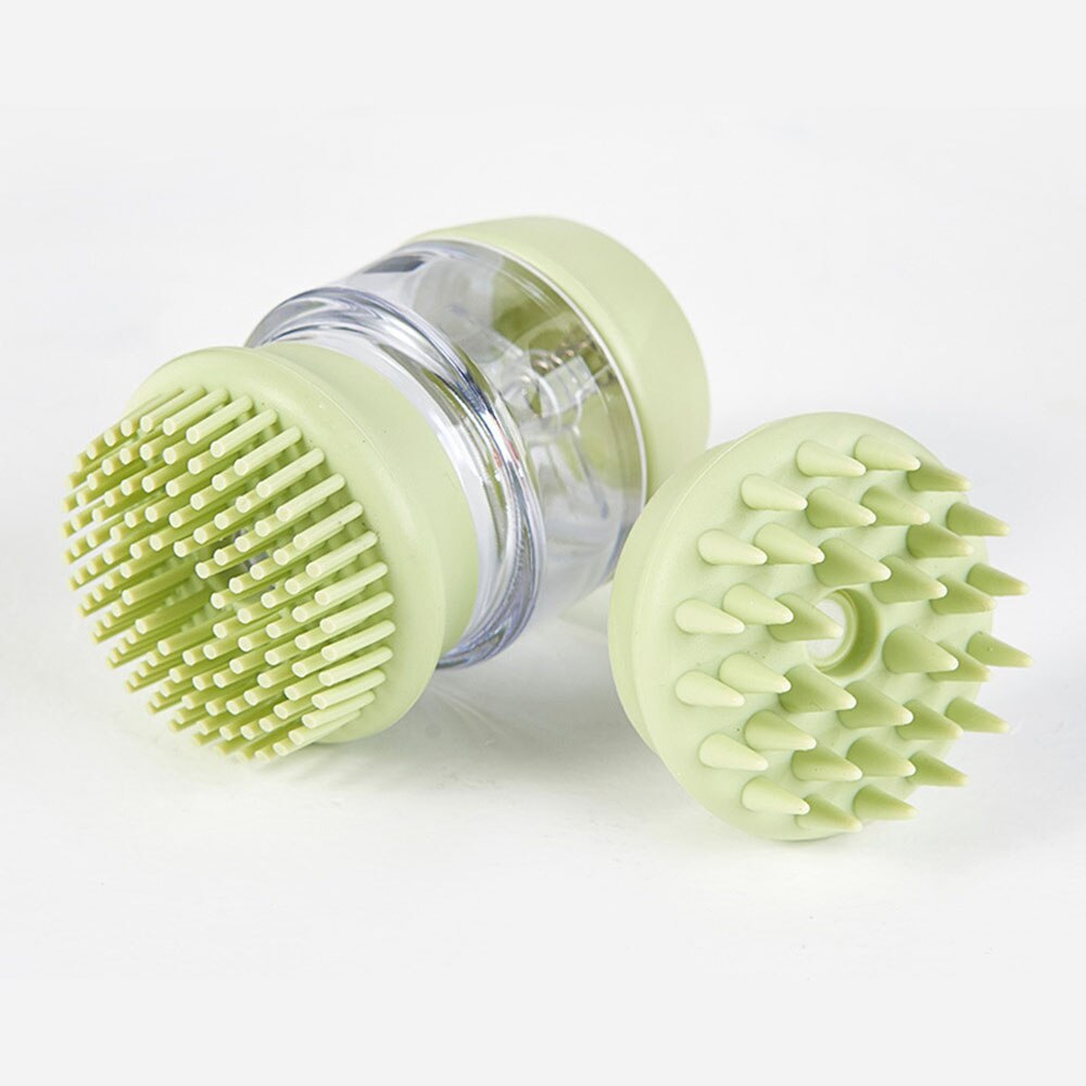 Kat Hond Bad Borstel Haar Borstel Huisdier Multifunctionele Siliconen Massage Borstel Zachte Kat Baden Dingen Voor Honden Huisdier Producten: Green