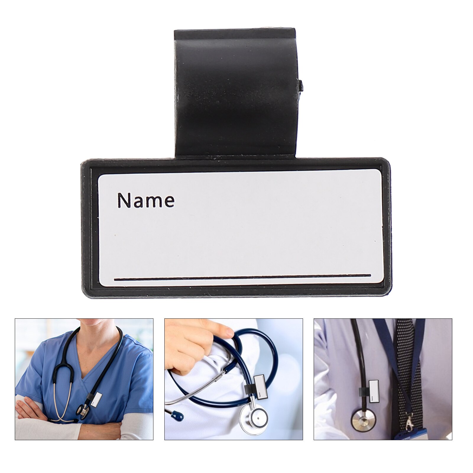 12pcs Stethoscope Name Cards Practical Name Tags ID Labels Useful Convenient Marking Labels Name Cards Name Marking Labels