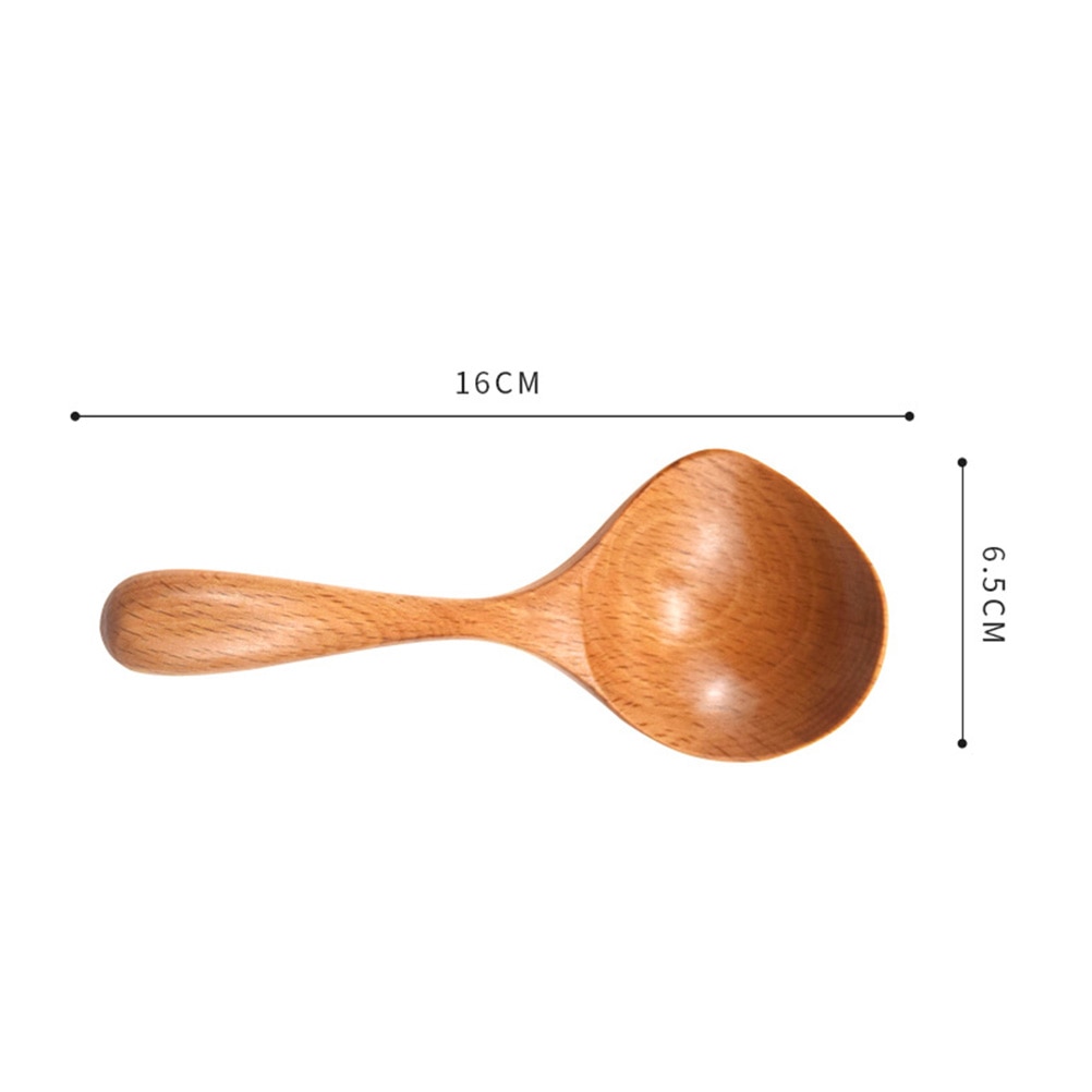 Houten Rijst Scoop Met Uitloop Japanse Stijl Pap Soep Lepel Keuken Gebruiksvoorwerp Servies Voor Thuis Restaurant