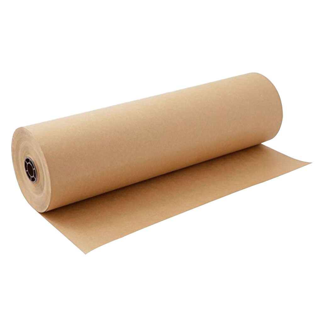 Rolo de papel para embrulho de presente, rolo de papel marrom para embrulhar presente artesanato 30cm